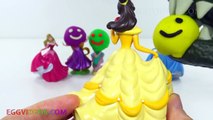 Learn Colors Play Doh Disney Princess Dresses Ariel MagiClip Sparkle Finger Family Nursery