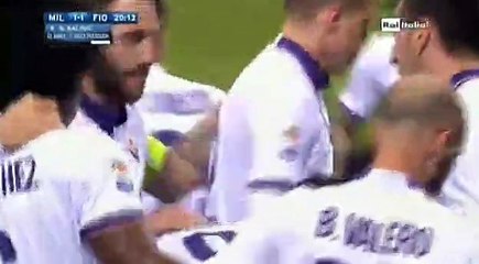 Nikola Kalinic Goal AC Milan 1 - 1 Fiorentina SA 19-2-2017