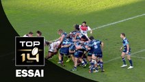 TOP 14 ‐ Essai Paul WILLEMSE (MHR) – Montpellier-Toulouse – J18 – Saison 2016/2017