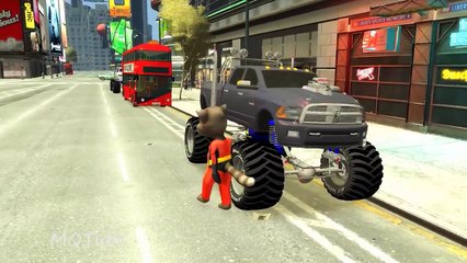 COLORS TALKING TOM & COLORS MONSTER TRUCK CARTOON SONGS FOR KIDS NURSERY RHYMES