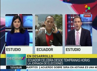 Ha votado ya el 40% del padrón electoral en comicios de Ecuador