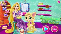 La princesa Rapunzel Palacio del animal doméstico del Verano del Bebé de Mascotas Juegos de Cuidar del Gato de Baño de la Película