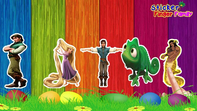 Rapunzel Finger Family TANGLED Nursery Rhymes for Children and Babies