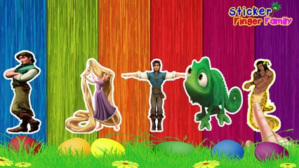 Rapunzel Finger Family TANGLED Nursery Rhymes for Children and Babies