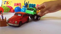 Автомобили 2 игрушки | Сюрприз мяч и яйца | игрушка для малышей автомобили игрушки