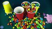6 M&Ms Hide and Seek Surprise Cups with Peppa Pig, Kung-Fu Panda 3 and Minions Toys by KT