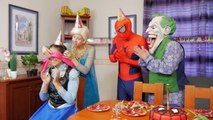 Spiderman Congelado Elsa Rosa Spidergirl Hulk Peppa Pig Play Doh Detener El Movimiento De Los Superhéroes De La Diversión