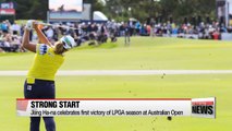 Jang ha-na wins LPGA tour Australian open