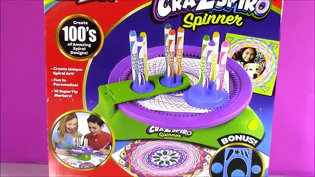 Cra-Z-Art Magic Cra-Z-Spiro Spinner! Create Amazing Designs with 10 Markers at a TIME! FUN