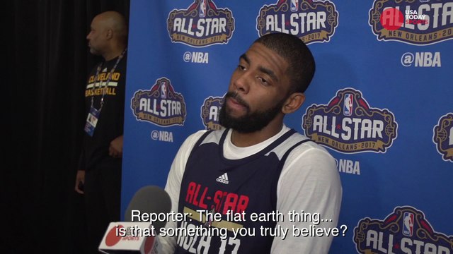 Kyrie Irving argues with reporter over earth comments