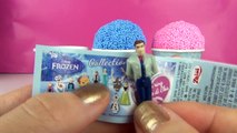 Play Doh Ice Cream Cupcakes Surprise Toys Frozen Elsa Disney Cars Toddlers Eggs SparkleSpi
