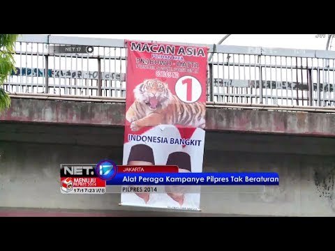 NET17 - Alat peraga kampanye marak bertebaran dijalanan