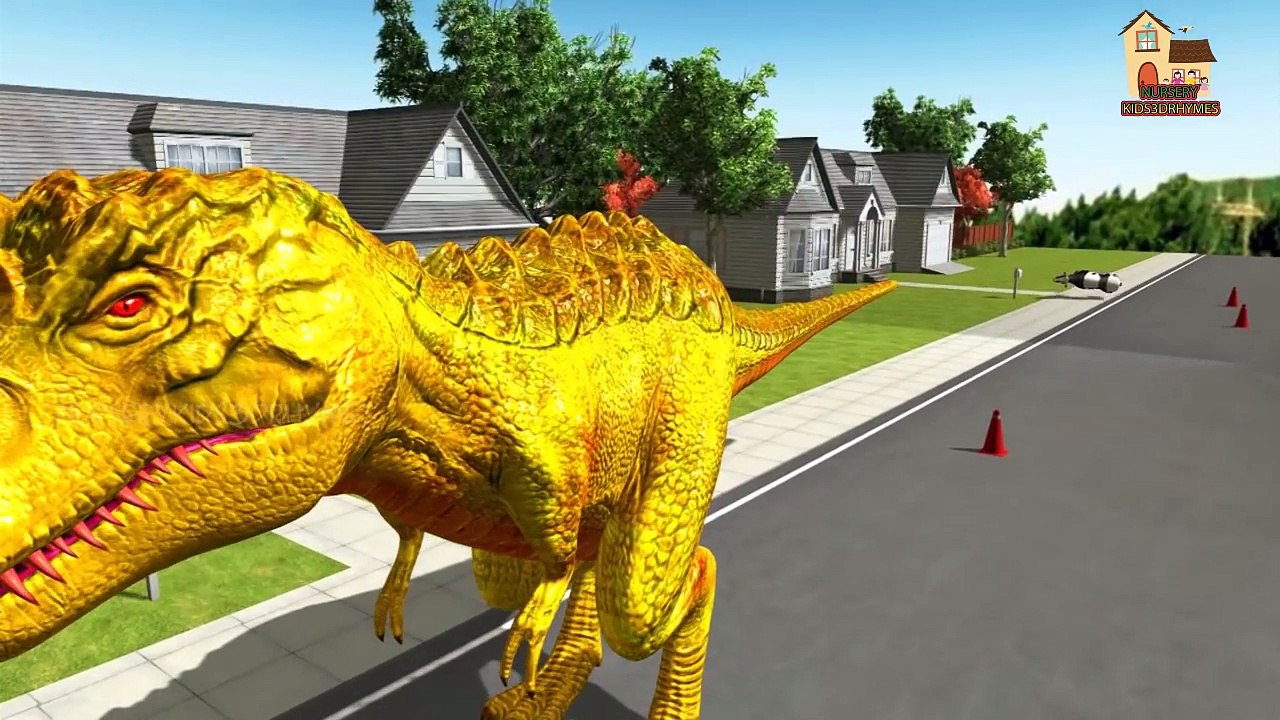 dinosaur Finger Family Nursery Children 3d English Rhymes | Animated Animals Collection