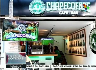 Abren café-bar en Medellín en homenaje al club Chapecoense
