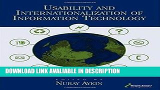 Books Usability and Internationalization of Information Technology (Human Factors and Ergonomics)