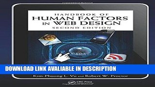 [Download] Handbook of Human Factors in Web Design, Second Edition (Human Factors and Ergonomics)