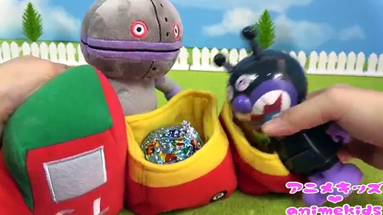 アンパンマン アニメ おもちゃ ＳＬマンが荷物を運んできたよ♪ 粘土 たまご❤ animeki...