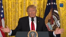 President Donald Trump Addresses Leaks And More