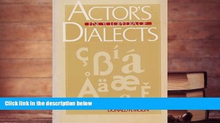 Audiobook  Actor s Encyclopedia of Dialects Donald H. Molin Pre Order