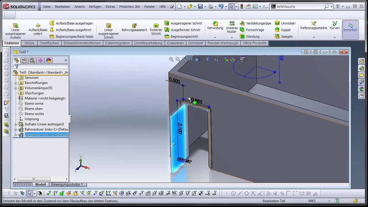 SOLIDWORKS - Architekturelemente _ architectural elements