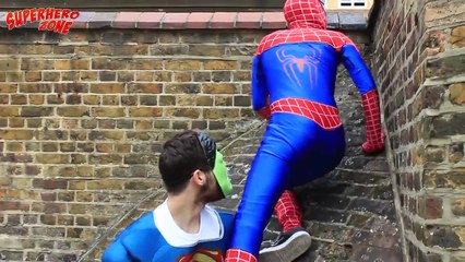 MR BEAN in Jail vs Joker w/ Frozen Elsa Spiderman Police Superwoman Hulk Superhero Fun