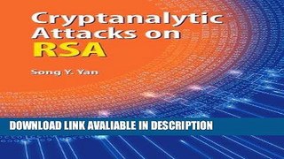 [Download] Cryptanalytic Attacks on RSA Free Books