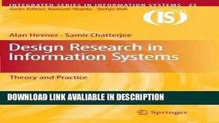 [PDF] Design Research in Information Systems: Theory and Practice (Integrated Series in