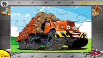 Kids Puzzles Cars and Trucks - Excavators, Cranes, Transporter and others Cars