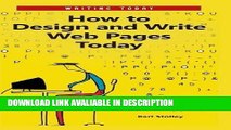 BEST PDF How to Design and Write Web Pages Today (Writing Today) BEST PDF
