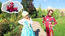 Cenicienta Frozen Elsa Vestido de BESOS Joker Vs Superman y Spiderman, Anna Mujer Maravilla Fu