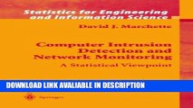 Read Book Computer Intrusion Detection and Network Monitoring: A Statistical Viewpoint