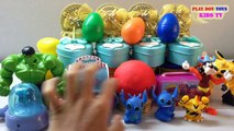 Play Doh Cupcakes Surprise Toy Surprise Egg Kinder Learn colors - educational Video