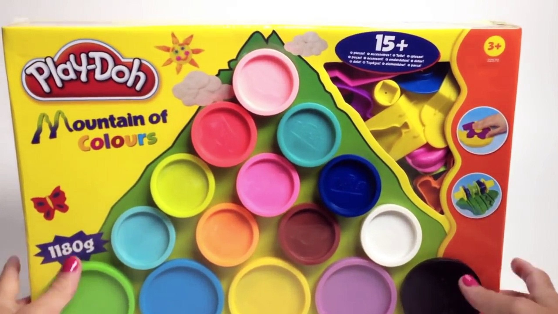 play doh montaña de colores