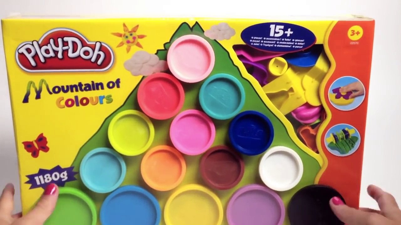 Play Doh Montaña de Colores Playset Hasbro, Juguetes de Plastilina arco  iris Formas y Moldes de jugar - video Dailymotion