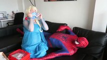 Spiderman Eats Ariel the Little Mermaid vs Joker vs Frozen Elsa vs Doctor Xray with Blue S