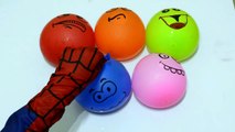 5 Mojado Colores de la Cara Globos de Aprender los colores con globos de agua Dedo de la Familia rimas comp
