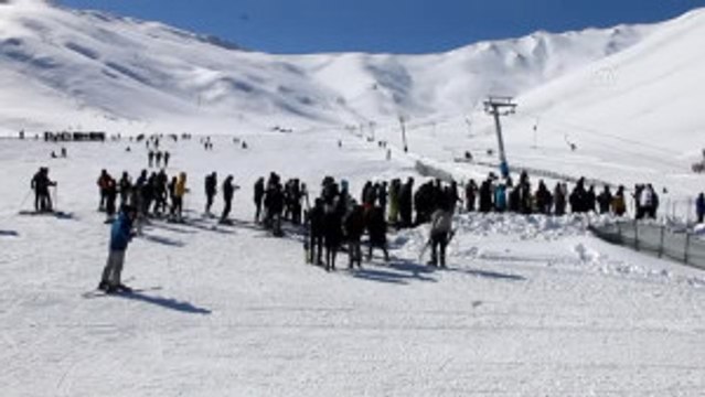 Kayak Severler Abalı Kayak Merkezi'ne Akın Etti