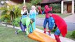Frozen Elsa GOT HURT WITH IRON - Spiderman, Joker Girl, Hulk - Superheroes In Real Life Fu