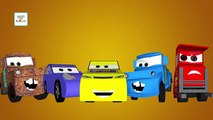 Finger Family CARS Nursery Rhymes for Childrens Kids Babies and Toddlers 3D Finger Family Rhymes