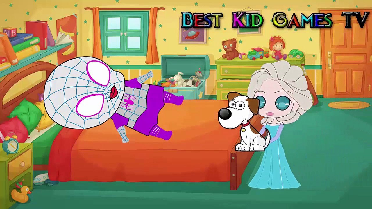 Spiderman and Frozen Elsa Littering for Kids Crying in Prison! Spiderman Superheroes In Re