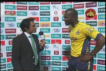 Darren Sammy Talks With Rameez Raja After Defeat.
