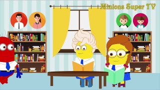 Minions Spiderman & Frozen Elsa Reading Magazine Play Boy in Classroom Funny Story! w_ Minions Fun-x_0v