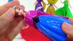 Learn Colors Play Doh Sparkle Disney Princess Dresses Elsa MagiClip Finger Family Nursery Rhymes