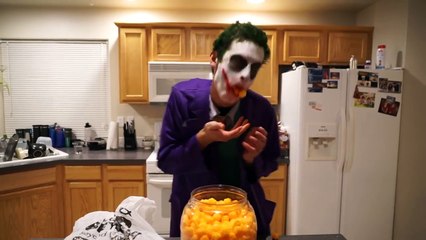 Joker Vs Scream & Giant Teddy Bear & Zombie In Real Life Halloween Fun!-CVL