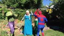 Malo Bebé Hulk vs Congelado Elsa Cara Marcador Broma de Superhéroes de los Niños En la Vida Real En 4K