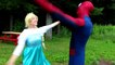 Frozen Elsa & Spiderman vs Genie! w_ Pink Spidergirl, Joker, Maleficent, Princess Anna & Giant Candy-Y0ZwNe