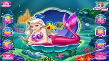 ♥ Disney Princess Frozen Elsa Mermaid Queen Dress Up And Makeover Game