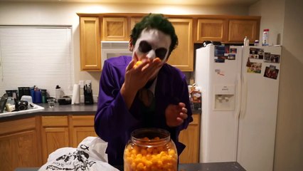 Joker Vs Scream & Giant Teddy Bear & Zombie In Real Life Halloween Fun!-CVL