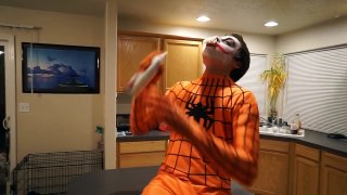 Orange Spiderman vs Twin Joker vs Bad Scary Clown   In Real Life Superhero Movie-g4