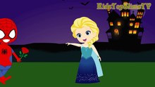 Spiderman & Frozen Elsa Fun Night Halloween, Pikachu (Pokémon GO)! w Spiderman Superhero Fun IR